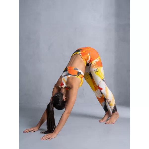  Dámské dlouhé legíny premium ALTISPORT VOJ/ALW019LEG01 ORANŽOVÁ 