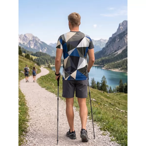  Pánské funkční triko premium plus ALTISPORT VOJ/ALM007TR02 NÁMOŘNÍ MODRÁ/HNĚDÁ 