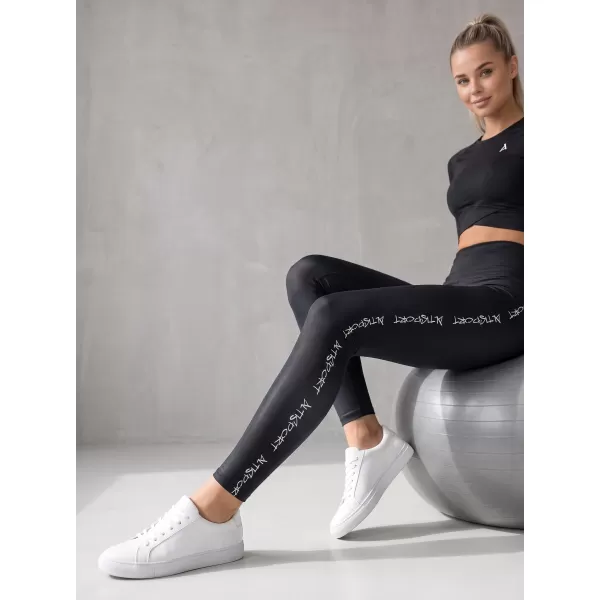  Dámské dlouhé legíny premium ALTISPORT VOJ/ALW021LEG01 ČERNÁ 