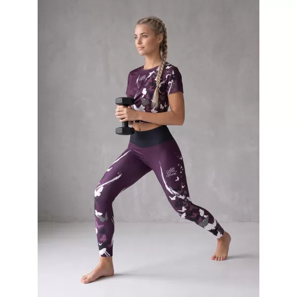  Dámské dlouhé legíny premium ALTISPORT VOJ/ALW022LEG01 FIALOVÁ 