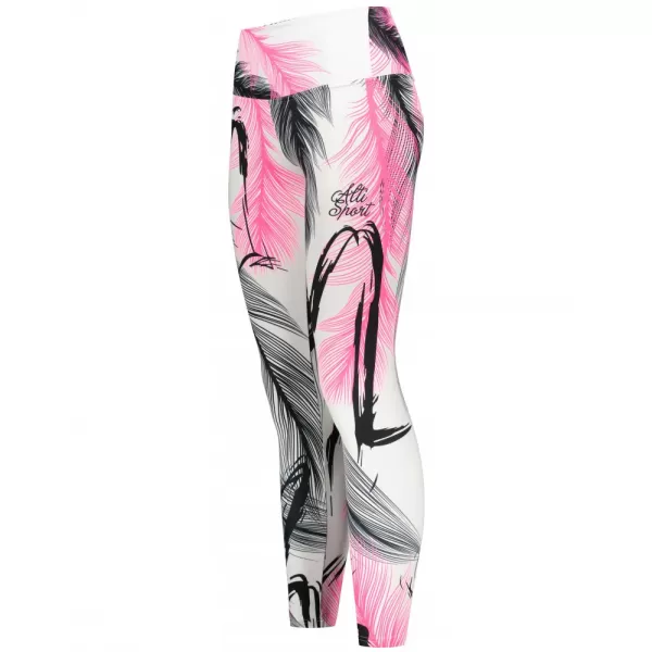  Dámské dlouhé legíny premium ALTISPORT VOJ/ALW001LEG01 BÍLORŮŽOVÁ 
