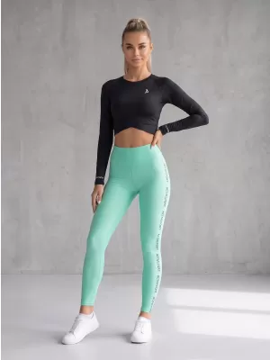 Dámské dlouhé legíny premium ALTISPORT VOJ/ALW021LEG01 TYRKYSOVÁ