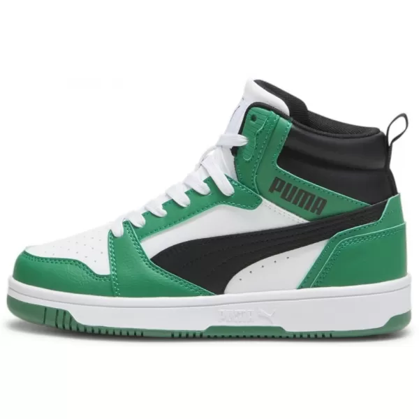  Dětské boty PUMA REBOUND V6 MID JR 393831-10 WHITE 