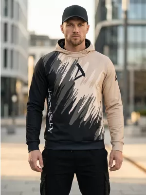 Pánská funkční mikina premium ALTISPORT VOJ/ALM006MI01 ČERNOHNĚDÁ