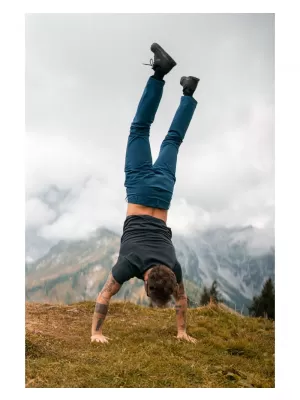 Pánské nepromokavé outdoorové kalhoty NORDBLANC ZESTILY NBFPM7960 TMAVĚ MODRÁ