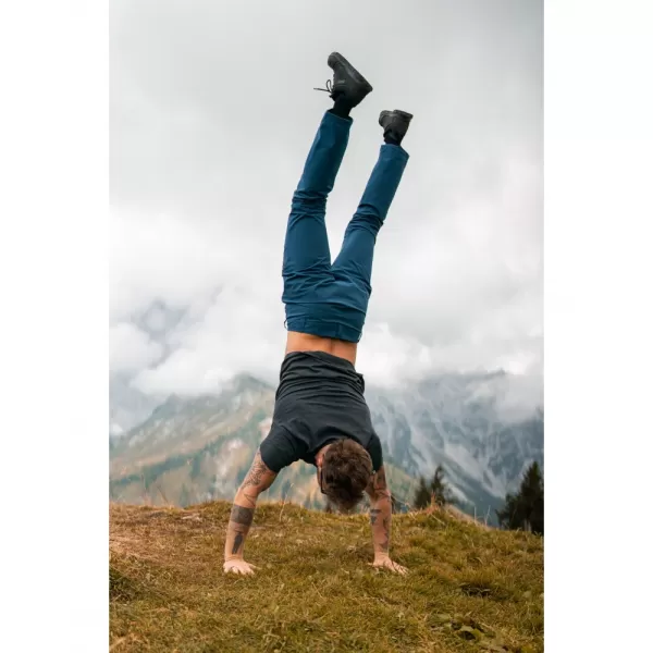  Pánské nepromokavé outdoorové kalhoty NORDBLANC ZESTILY NBFPM7960 TMAVĚ MODRÁ 