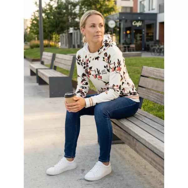  Dámská mikina premium ALTISPORT VOJ/ALW024MI01 BÍLÁ 