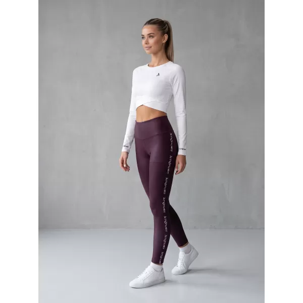  Dámské dlouhé legíny premium ALTISPORT VOJ/ALW021LEG01 FIALOVÁ 