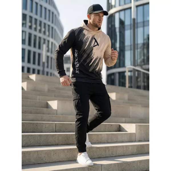  Pánská funkční mikina premium ALTISPORT VOJ/ALM006MI01 ČERNOHNĚDÁ 