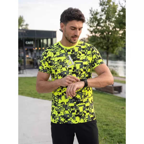  Pánské funkční triko premium plus ALTISPORT VOJ/ALM011TR02 NEON/ŽLUTÁ 