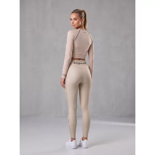  Dámské dlouhé legíny premium ALTISPORT VOJ/ALW021LEG01 HNĚDÁ 
