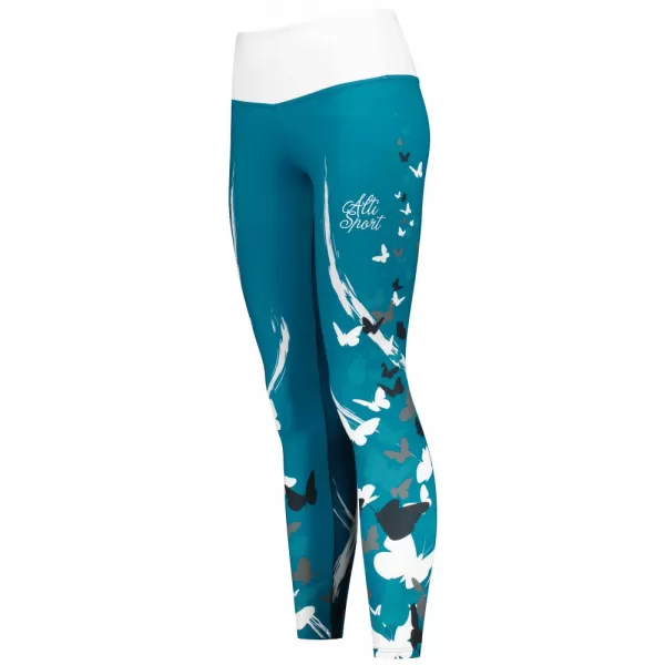  Dámské dlouhé legíny premium ALTISPORT VOJ/ALW022LEG01 PETROLEJOVÁ 