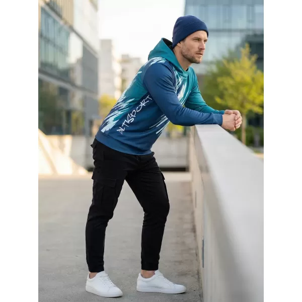  Pánská funkční mikina premium ALTISPORT VOJ/ALM006MI01 PETROLEJOVÁ/MODRÁ 
