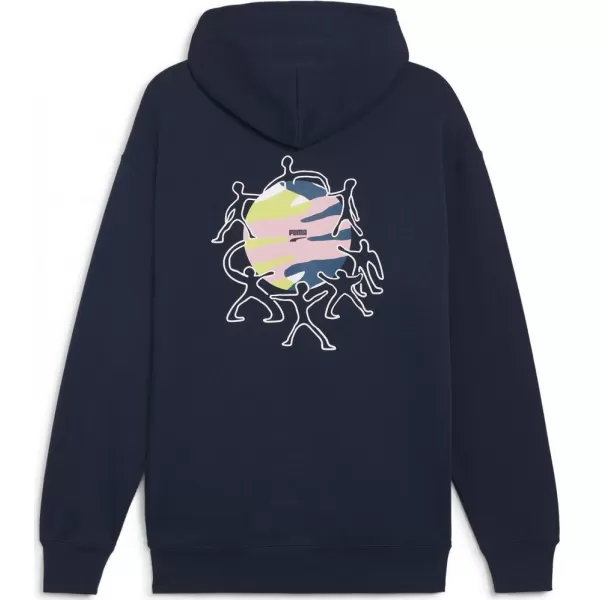  Pánská mikina PUMA DOWNTOWN GRAPHIC HOODIE 624361-14 BLUE 
