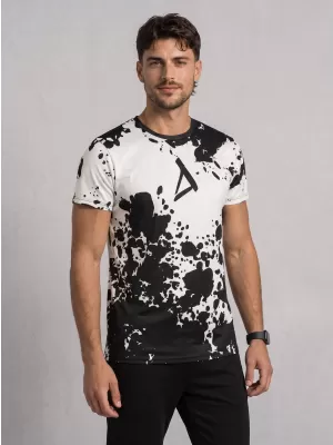 Pánské funkční triko premium plus ALTISPORT VOJ/ALM012TR02 ČERNOBÍLÁ