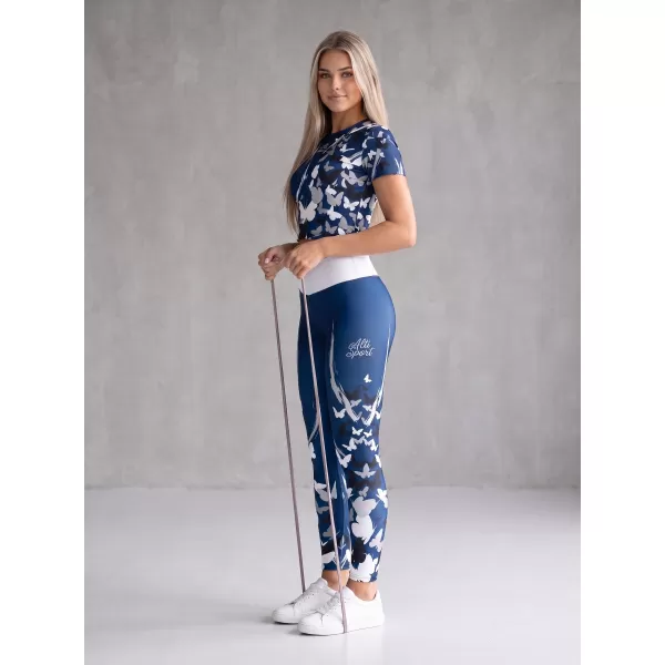  Dámské dlouhé legíny premium ALTISPORT VOJ/ALW022LEG01 NAVY 