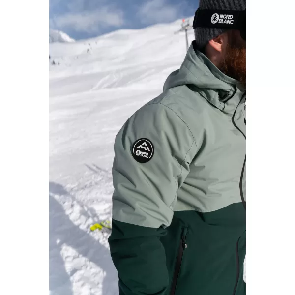  Pánská lyžařská bunda NORDBLANC START NBWJM7925 ZELENÁ 
