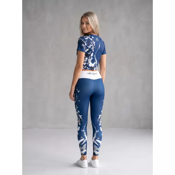  Dámské dlouhé legíny premium ALTISPORT VOJ/ALW022LEG01 NAVY 