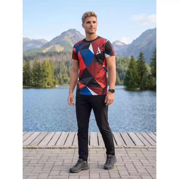  Pánské funkční triko premium plus ALTISPORT VOJ/ALM007TR02 NÁMOŘNÍ MODRÁ/ČERVENÁ 