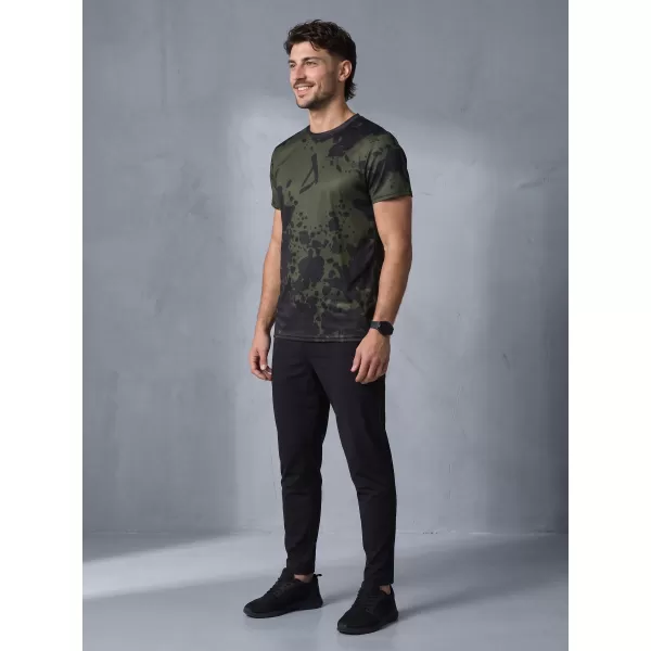  Pánské funkční triko premium plus ALTISPORT VOJ/ALM012TR02 ČERNÁ/ARMY 