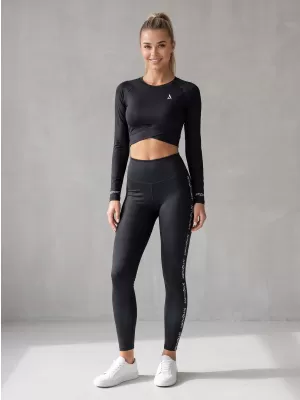 Dámské dlouhé legíny premium ALTISPORT VOJ/ALW021LEG01 ČERNÁ