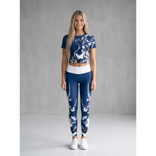  Dámské dlouhé legíny premium ALTISPORT VOJ/ALW022LEG01 NAVY 