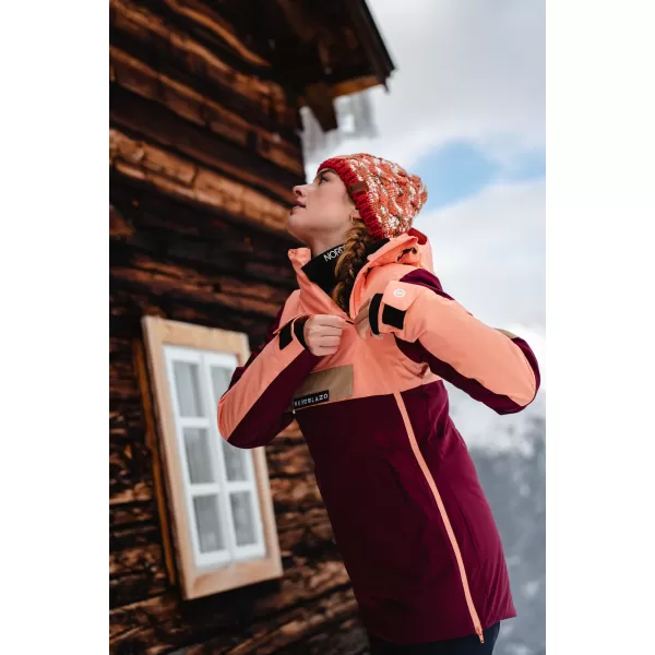  Dámská čepice NORDBLANC KNIT NBWHK7795 ČERVENÁ 