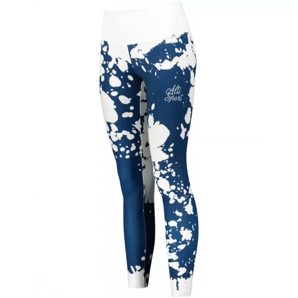  Dámské dlouhé legíny premium ALTISPORT VOJ/ALW012LEG01 BÍLÁ/MODRÁ 