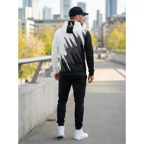  Pánská funkční mikina premium ALTISPORT VOJ/ALM006MI01 ČERNOBÍLÁ 