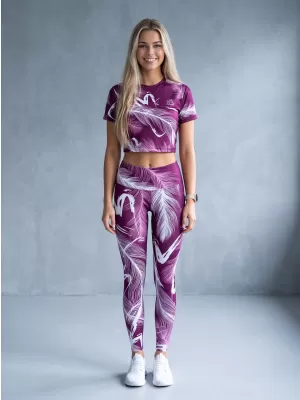 Dámské dlouhé legíny premium ALTISPORT VOJ/ALW001LEG01 FUCHSIOVÁ