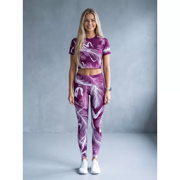  Dámské dlouhé legíny premium ALTISPORT VOJ/ALW001LEG01 FUCHSIOVÁ 