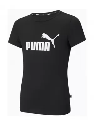 Dívčí triko PUMA ESS LOGO TEE 587029-01 BLACK