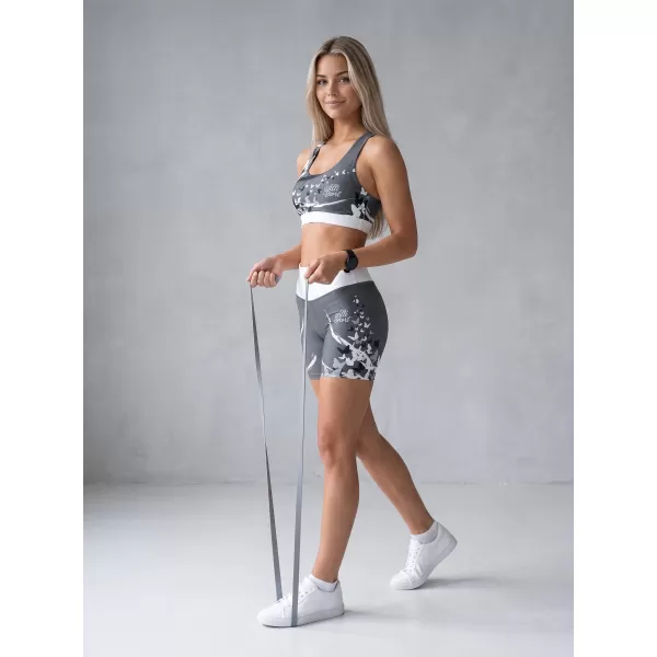  Dámské krátké legíny premium ALTISPORT VOJ/ALW022LEG03 ŠEDÁ 