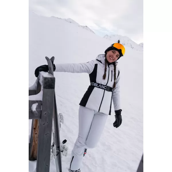  Dámská softshellová lyžařská bunda NORDBLANC APRES-SKI NBWJL7928 BÍLÁ 