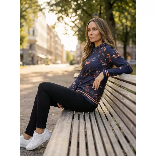  Dámská mikina premium ALTISPORT VOJ/ALW024MI01 TMAVĚ MODRÁ 