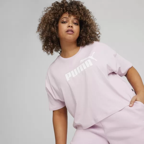  Dámské triko PUMA ESS CROPPED LOGO TEE 586866-60 PURPLE 
