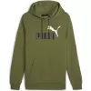 Pánská mikina PUMA ESS+ 2 COL BIG LOGO HOODIE 586765-35 GREEN
