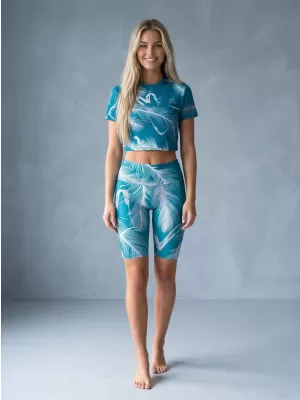 Dámské legíny nad kolena premium ALTISPORT VOJ/ALW001LEG02 EMERALD