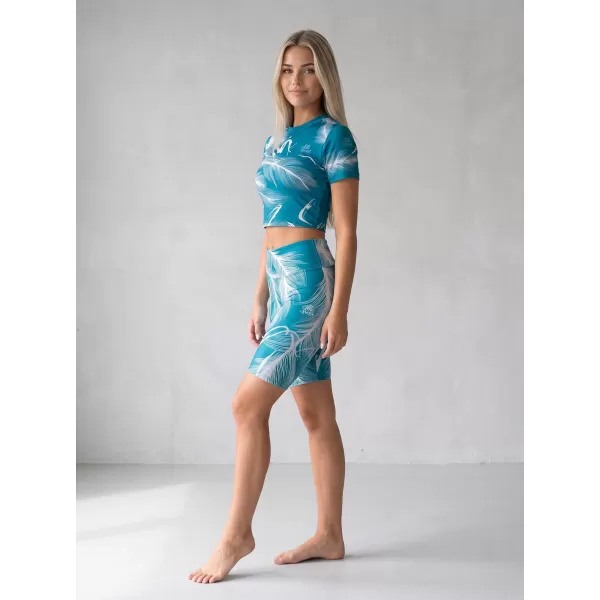  Dámské legíny nad kolena premium ALTISPORT VOJ/ALW001LEG02 EMERALD 