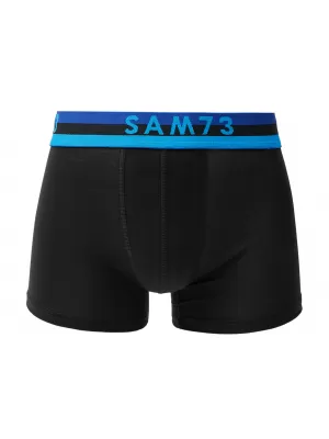 Pánské boxerky SAM 73 HIDDENIT MU 100 ČERNÁ/ŠEDÁ