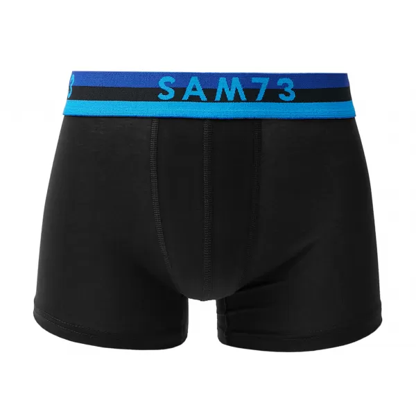  Pánské boxerky SAM 73 HIDDENIT MU 100 ČERNÁ/ŠEDÁ 