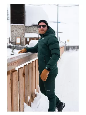 Pánská zimní bunda NORDBLANC BRILLIANCY NBWJM7926 TMAVĚ ZELENÁ
