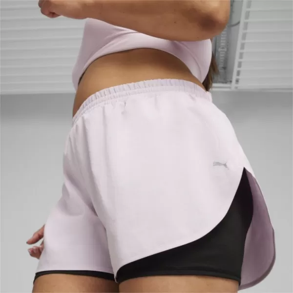  Dámské šortky PUMA RUN FAV WOVEN 2IN1 SHORT W 523181-60 BLACK 