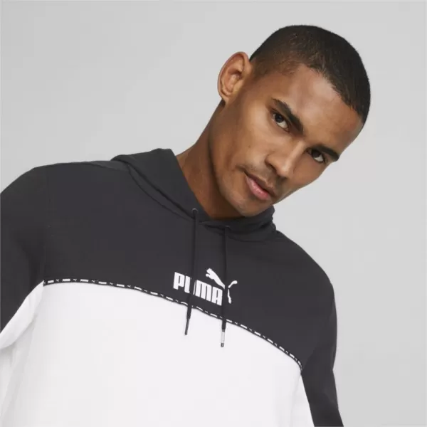  Pánská mikina PUMA ESS BLOCK X TAPE HOODIE 675173-01 BLACK 