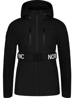 Dámská softshellová lyžařská bunda NORDBLANC APRES-SKI NBWJL7928 ČERNÁ