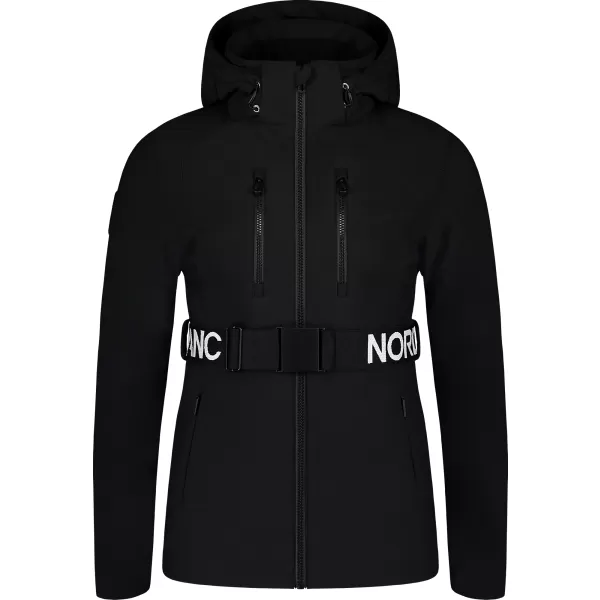  Dámská softshellová lyžařská bunda NORDBLANC APRES-SKI NBWJL7928 ČERNÁ 