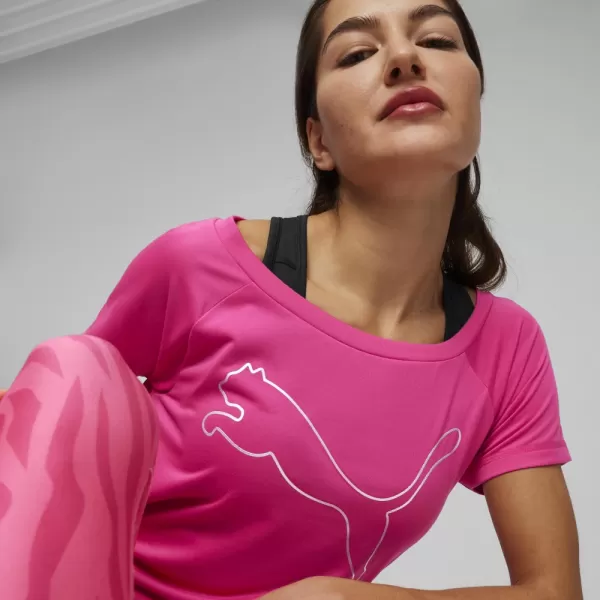  Dámské triko PUMA TRAIN FAV JERSEY CAT TEE 522420-48 PINK 