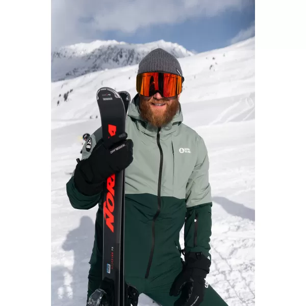  Pánská lyžařská bunda NORDBLANC START NBWJM7925 ZELENÁ 