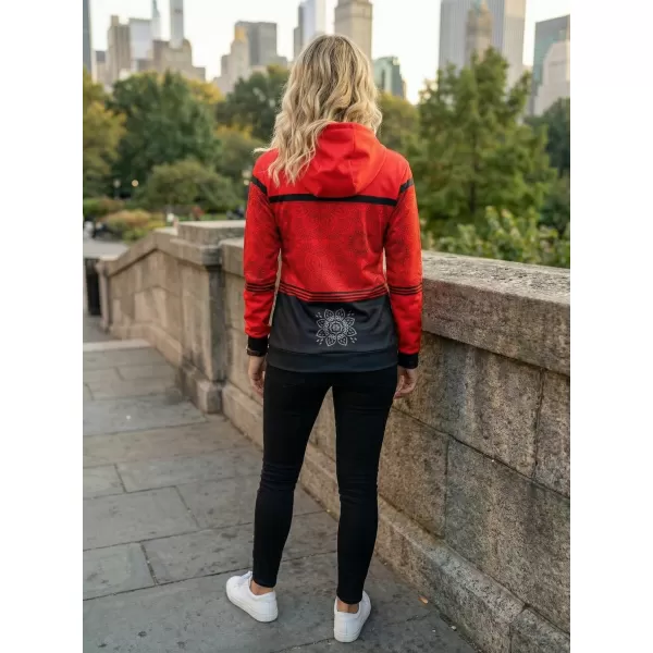  Dámská mikina premium ALTISPORT VOJ/ALW023MI01 ČERVENÁ 