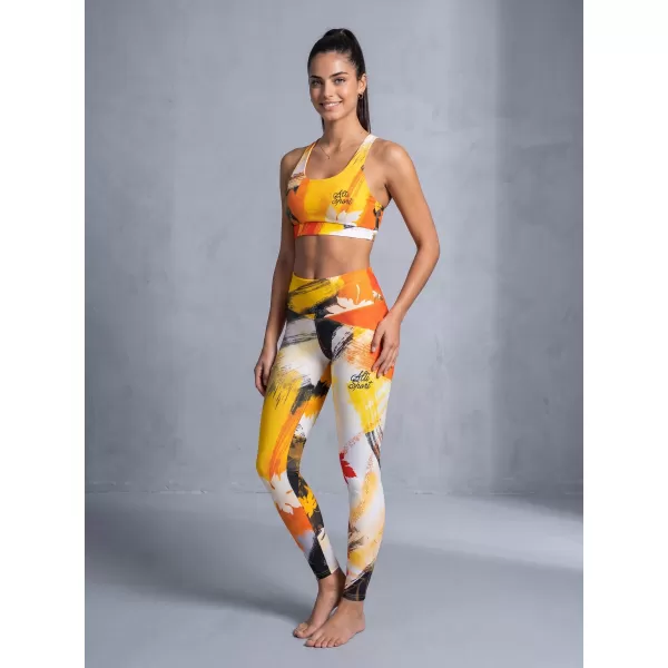  Dámská sportovní podprsenka premium ALTISPORT VOJ/ALW019POD01 ORANŽOVÁ 
